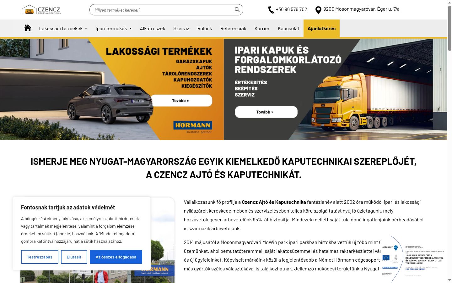 Screenshot des Einwilligungsbanners vor jeglicher Interaktion