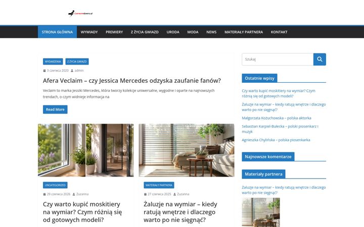 Ekrānuzņēmums no czerwonedywany.pl
