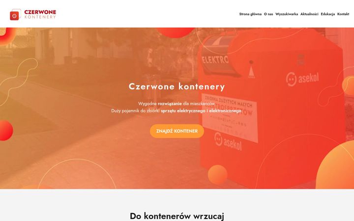 Ekrānuzņēmums no czerwonekontenery.pl