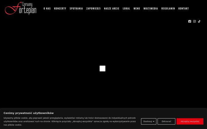 Screenshot stránky czerwonyfortepian.eu