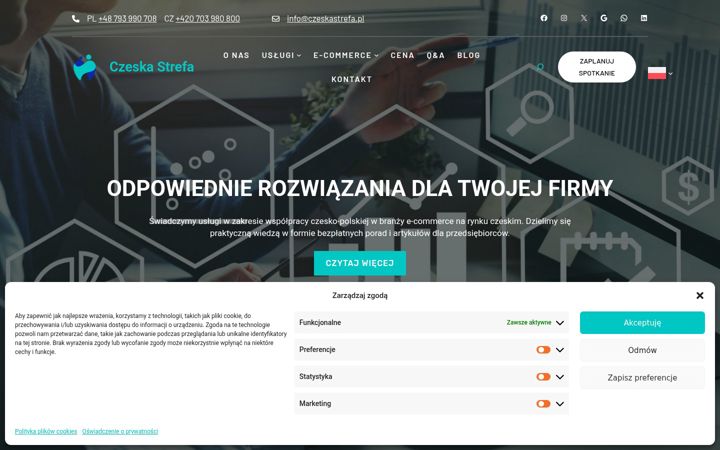 Screenshot di czeskastrefa.pl