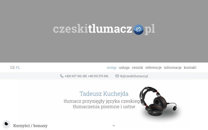 Screenshot di czeskitlumacz.pl