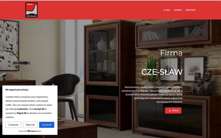 Screenshot di czeslaw-meble.slupsk.pl
