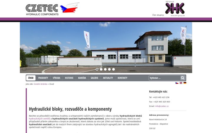 Екранна снимка на czetec.cz