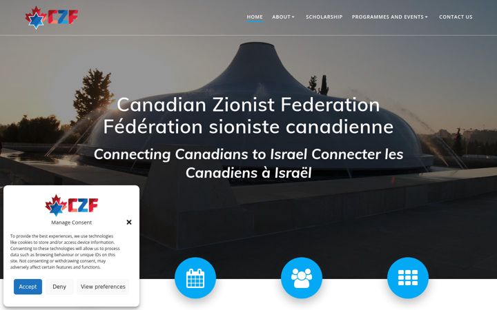 Screenshot of czf.ca