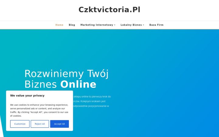 Skjámynd af czktvictoria.pl