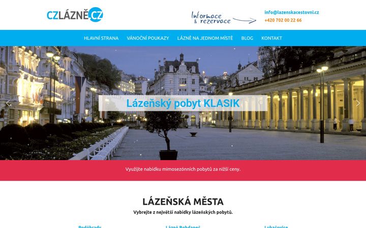 Екранна снимка на czlazne.cz