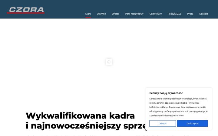 Screenshot of czora.eu