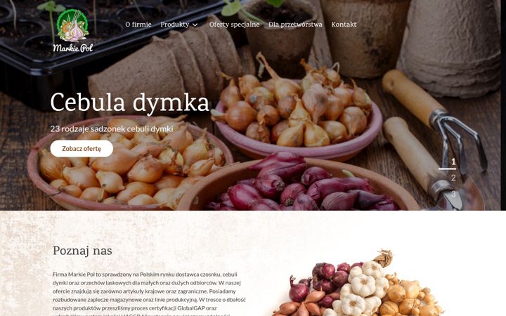 Ekrānuzņēmums no czosnek-dymka.pl