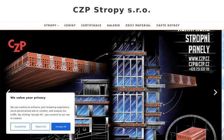 Screenshot van czp.cz