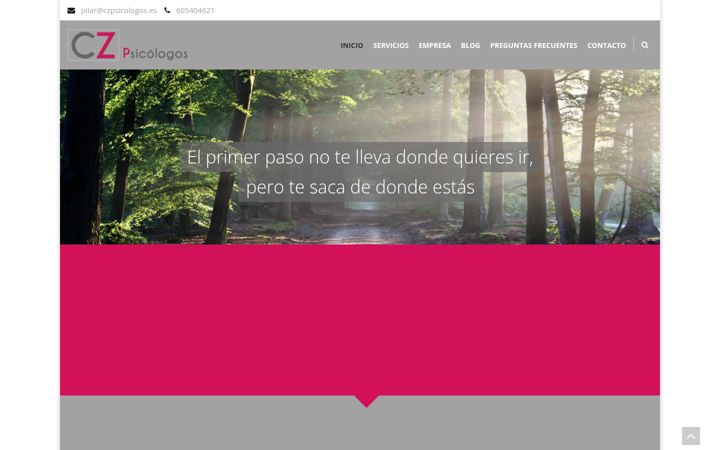Screenshot of czpsicologos.es