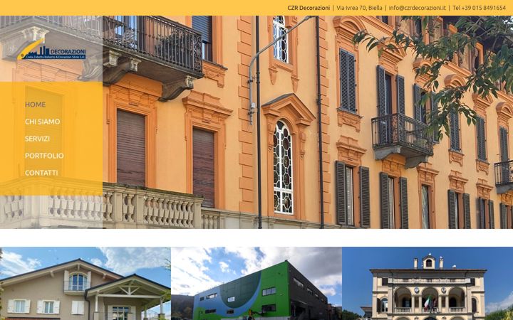 Screenshot of czrdecorazioni.it