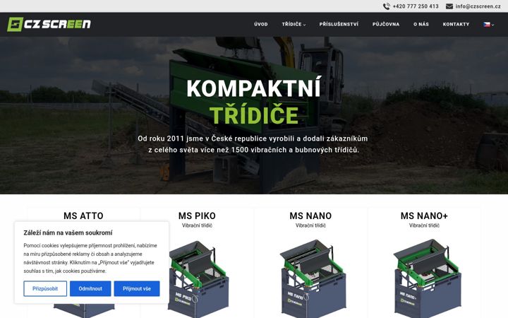 Screenshot van czscreen.cz