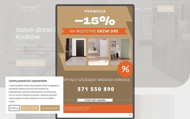 Screenshot of czterykaty.org