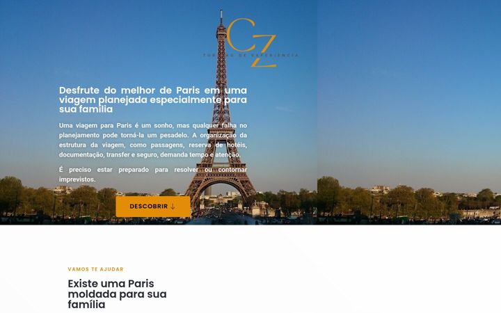 Screenshot of cztur.com.br