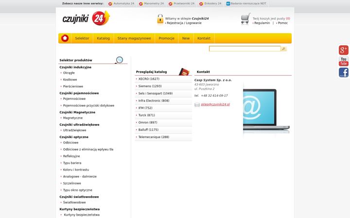 Ekrānuzņēmums no czujniki24.pl