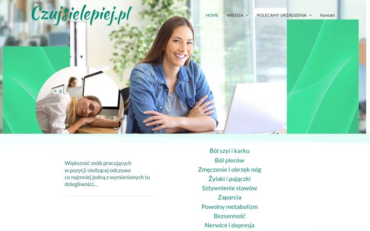 Екранна снимка на czujsielepiej.pl