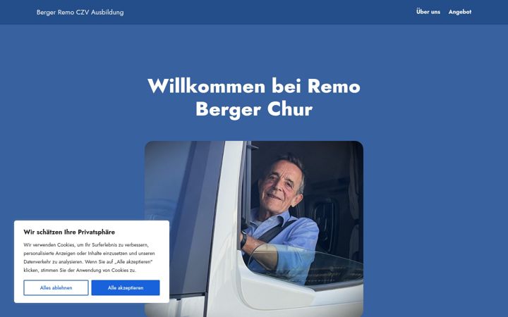 Screenshot of czvberger.ch