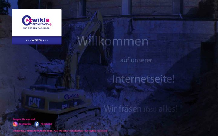 Screenshot of czwikla-spezialfraesen.de