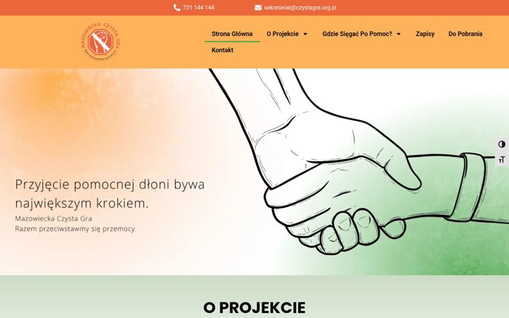 Captură de ecran a czystagra.org.pl