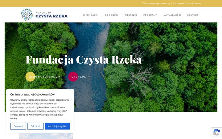 Skærmbillede af czystarzeka.org
