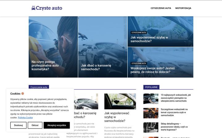 Screenshot of czysteauto.net.pl