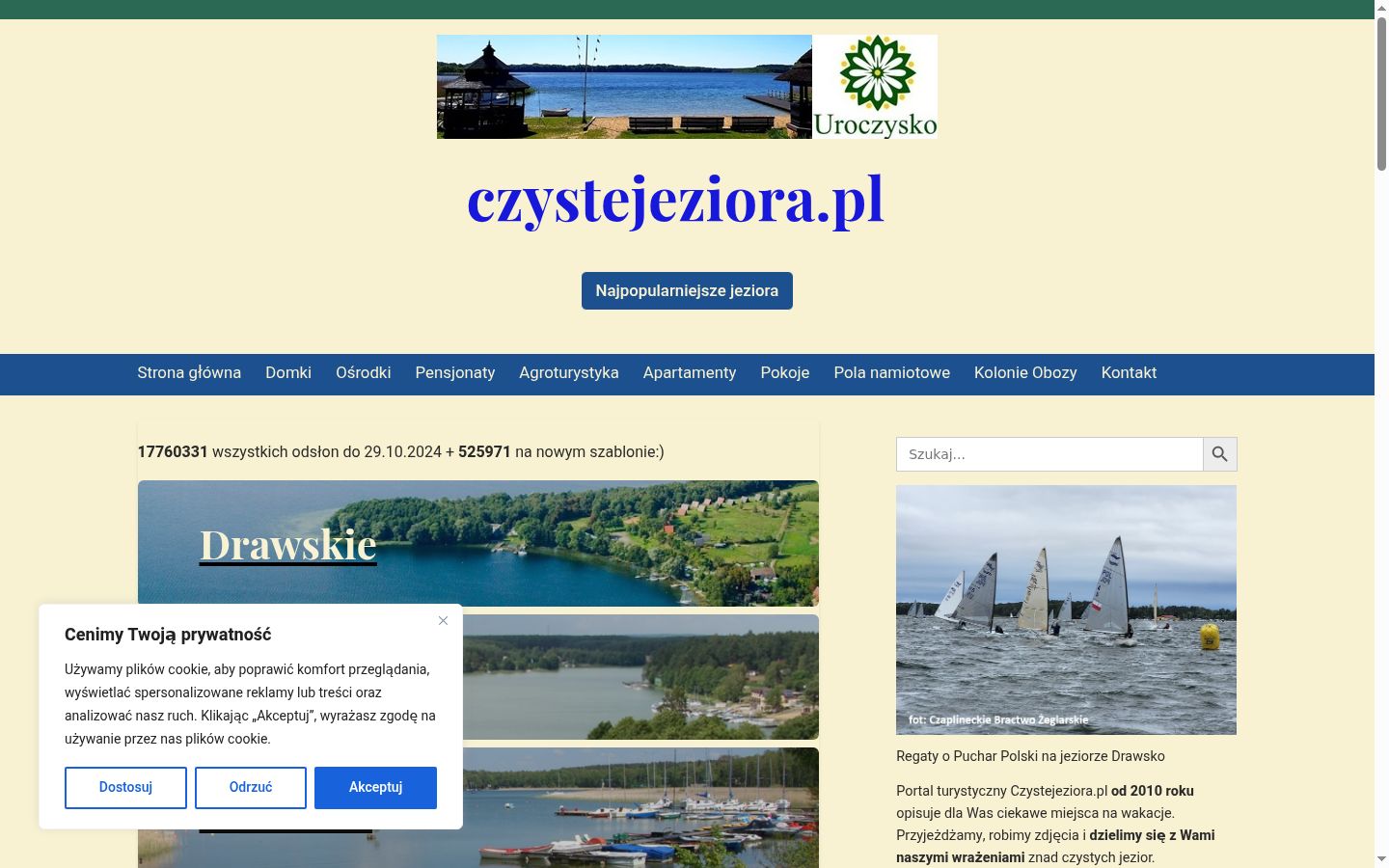 Képernyőkép a bármilyen interakció előtt megjelenő hozzájárulási bannerről
