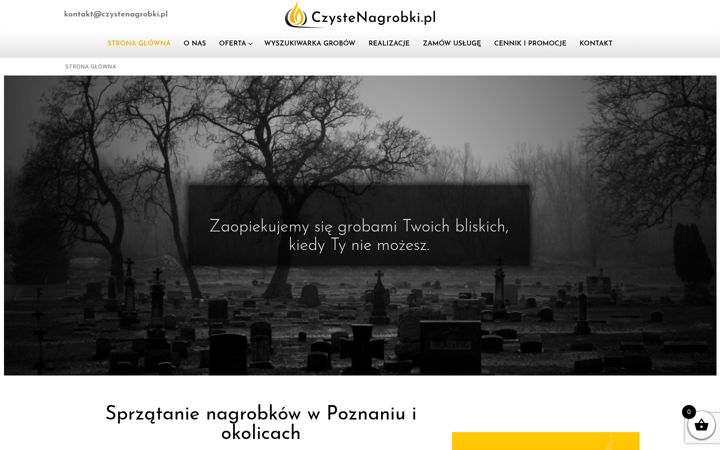 Skjámynd af czystenagrobki.pl