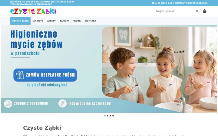 Screenshot of czystezabki.pl