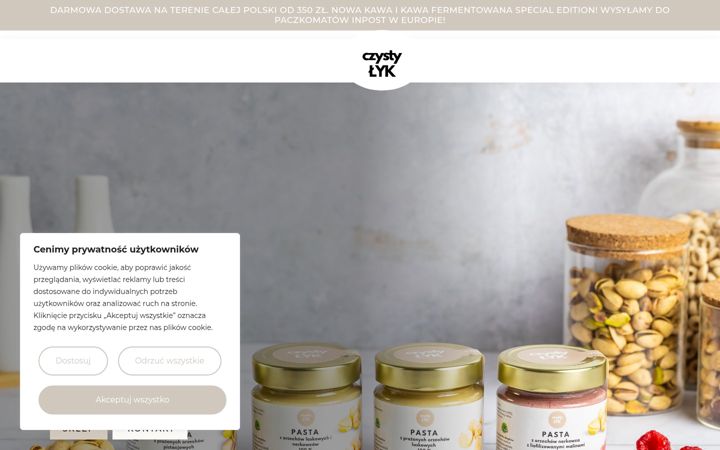 Screenshot of czystylyk.pl