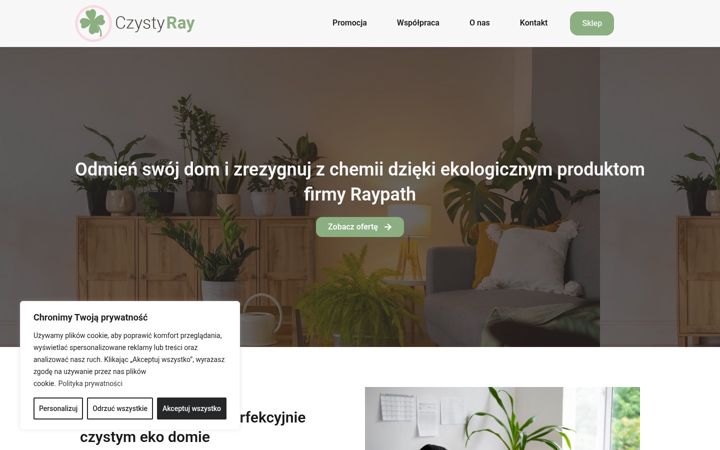 Skjermbilde av czystyray.pl