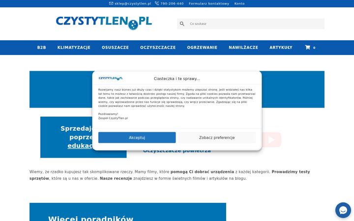 Captură de ecran a czystytlen.pl
