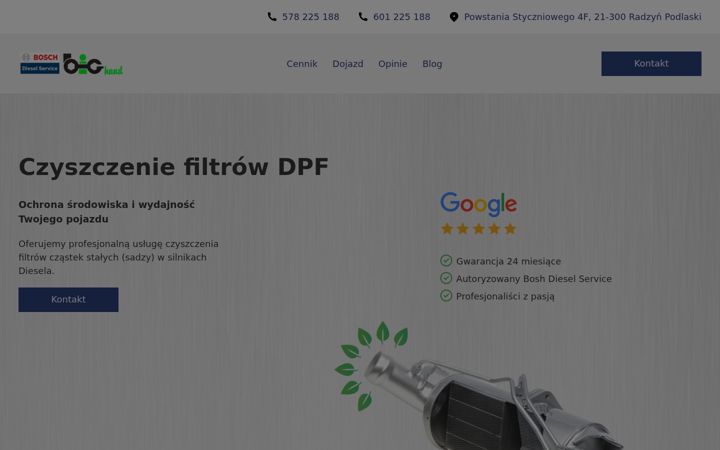 Captură de ecran a czyszczenie-dpf.pl