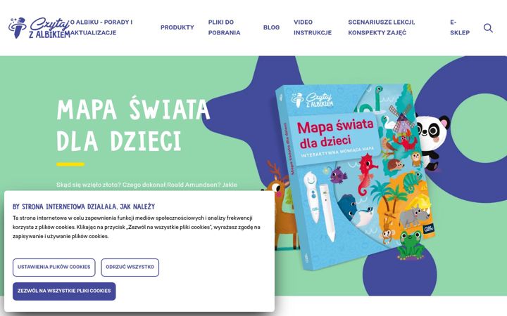 Screenshot of czytajzalbikiem.pl