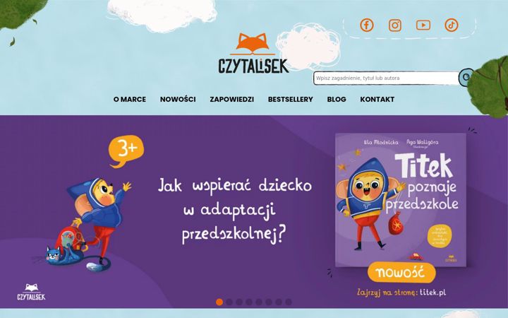 Snímek obrazovky czytalisek.pl