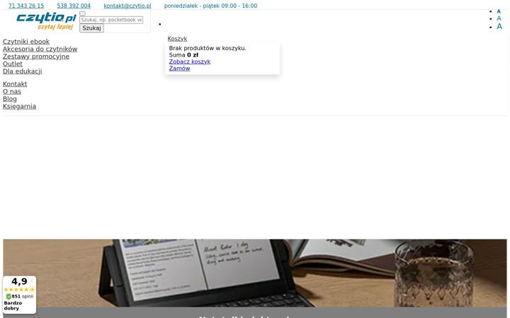 Screenshot of czytio.pl