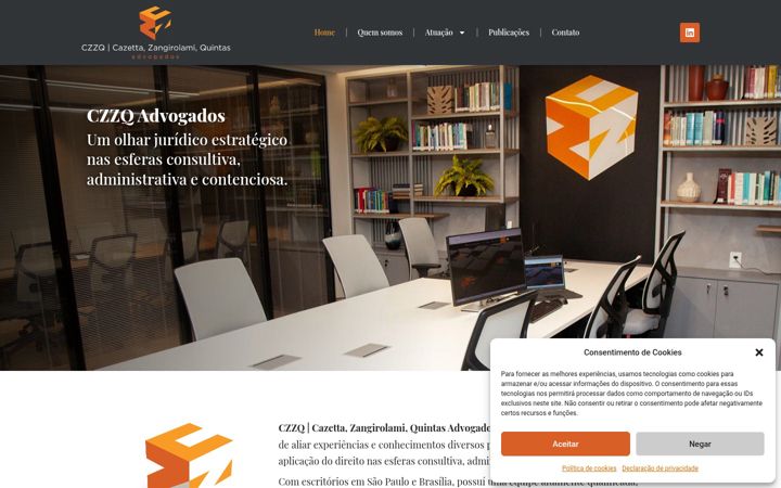 Screenshot of czzq.com.br