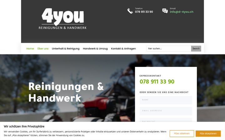 Snimka zaslona za d-4you.ch