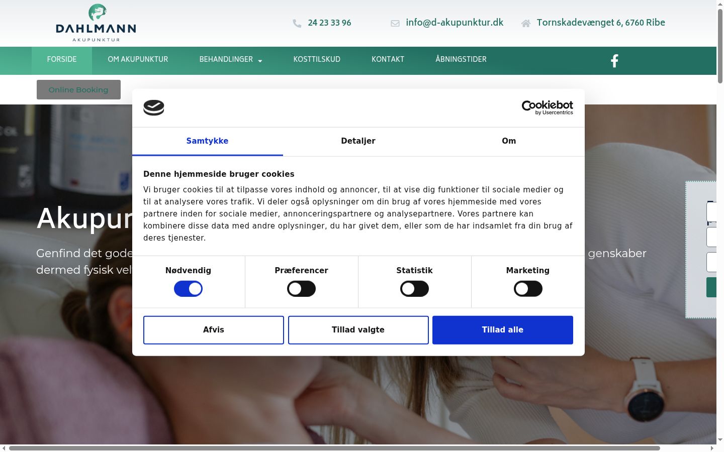 Snímek obrazovky baneru souhlasu zobrazeného před jakoukoli interakcí