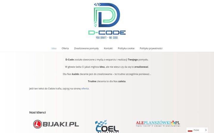 Screenshot of d-code.com.pl