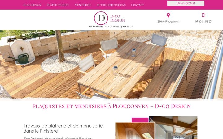 Skærmbillede af d-codesign.fr