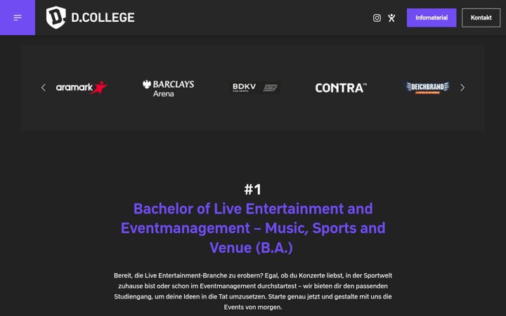 Screenshot of d-college.de