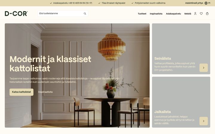 Screenshot di d-cor.fi