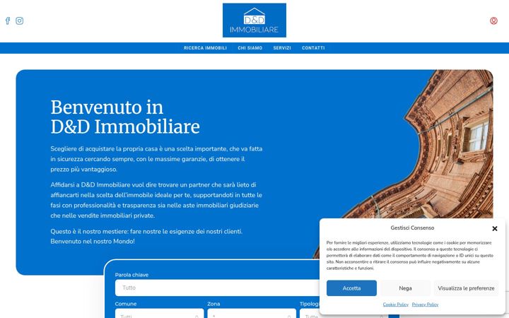 Screenshot ta' d-dasteimmobiliare.it