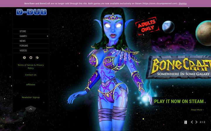 Screenshot of d-dub.com