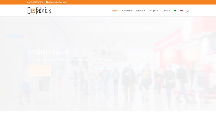 Screenshot of d-fabrics.it