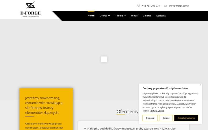 Screenshot of d-forge.com.pl