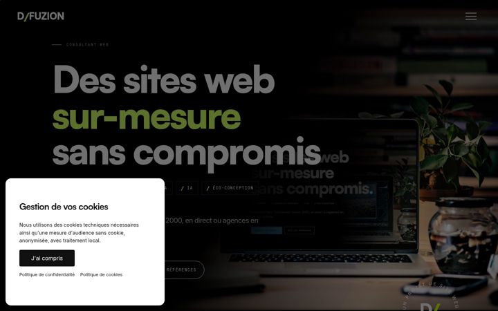 Screenshot of d-fuzion.com
