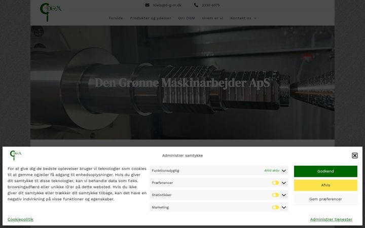 Screenshot of d-g-m.dk