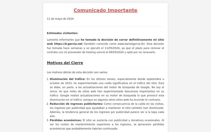 Screenshot of d-garcia.net